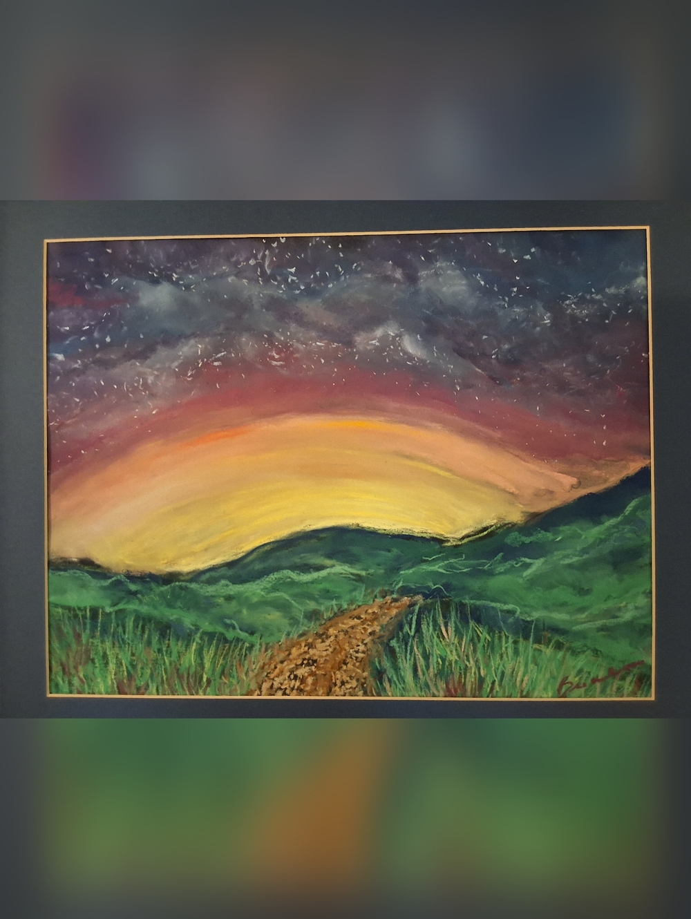 "Happy, Joyous & Free" Original Framed Artwork By BREA MARIE 18in X 22in